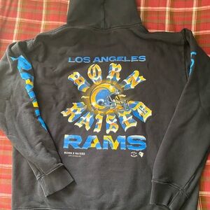 BORN X RAISED Black Cotton Hoodie